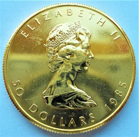 50 Dollars 1985 Fine Gold 1 Oz Elizabeth Ii Claudius Gold Coins