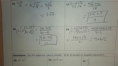 Review Of Simplifying Adding Subtracting Multiplying And