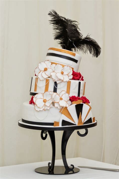 Alia hoyt & gallagher flinn no one's going to argue that a beautiful. Gatsby Inspired Wedding Cake... | Wedding inspiration ...