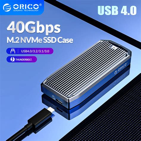Orico Usb40 M2 Ssd Case 40gbps M2 Nvme Case With Thunderbolt 3 Usb32