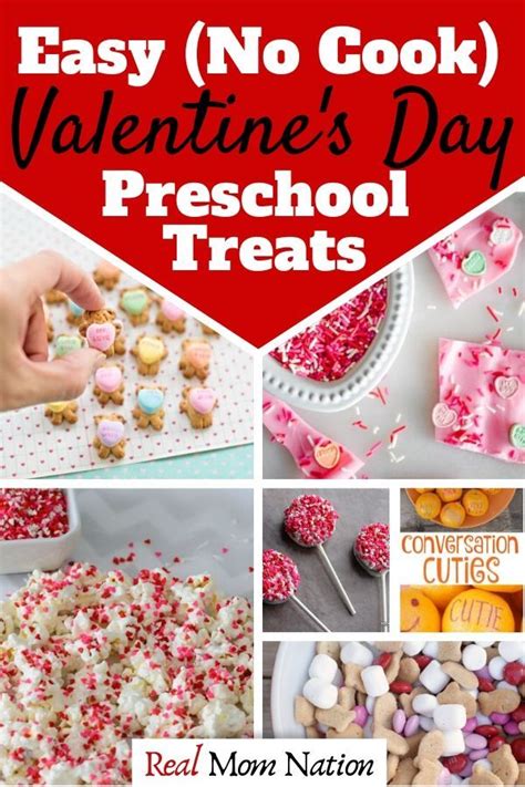 Easy No Cook Valentines Day Preschool Treats Easy Valentines Snacks