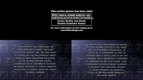 mpaa rated pg paramount home video warning screens 1993 2001 youtube