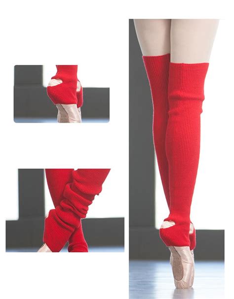 2021 Ballet Tights K2831 Hand Knit Leg Warmers With Stirrups Dance Leg