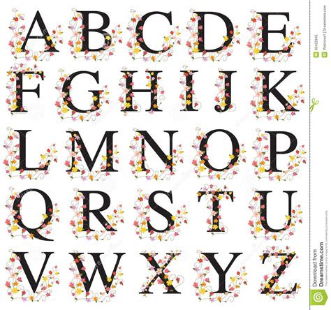 Printable Decorative Alphabet Letters Clip Art
