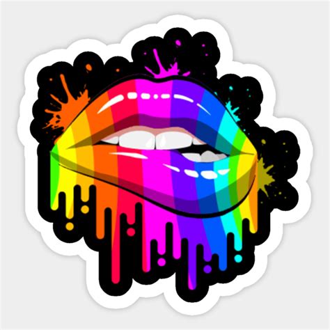 Lgbt Gay Homosexual Lesbian Rainbow Lips Pride Lgbt Gay Homosexual Lesbian Rainbow Lip