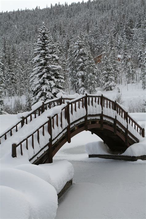 The Iconic Arched Bridges Covered In Snow Spring Canyon Christian