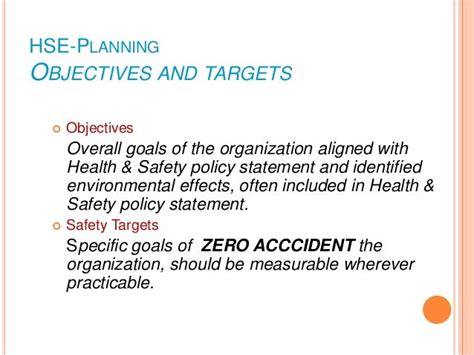 Examples Of Safety Goals