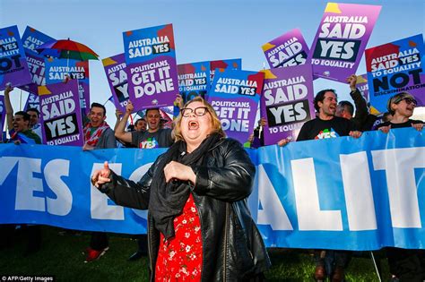 Gay Marriage Campaigners Celebrate Outside Parliament Daily Mail Online