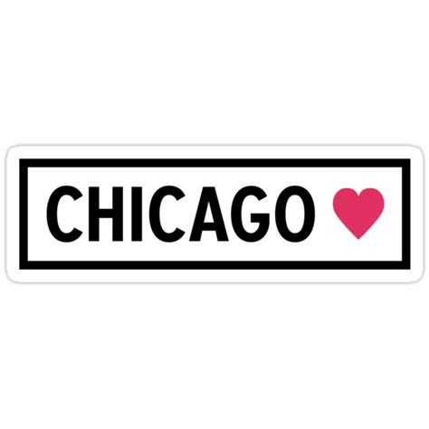 Chicago Stickers By Alison4 Redbubble