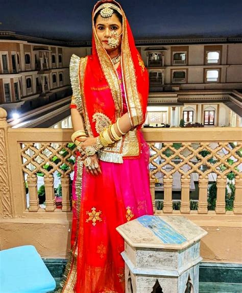 Shivani Rathore 💫 Rajasthani Dress Rajputi Dress Wedding Lehenga Designs