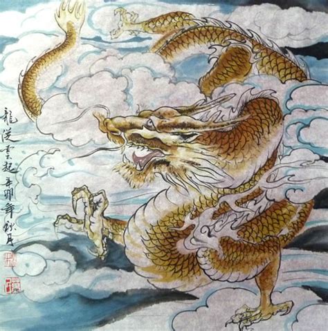 Chinese Dragon Painting 4695134 50cm X 50cm19〃 X 19〃