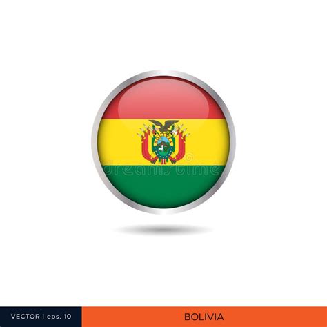 Bolivia Round Flag Vector Design Stock Vector Illustration Of Button