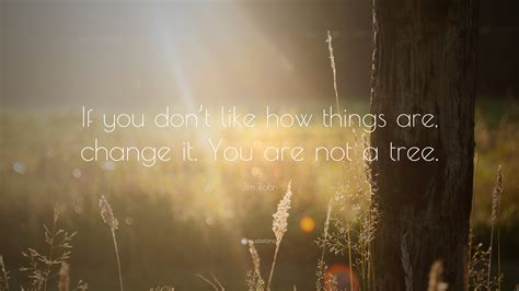 Jim Rohn Quote If You Dont Like How Things Are Change It You Are