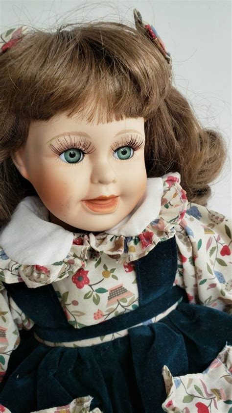 vintage porcelain doll collector doll sitting porcelain etsy