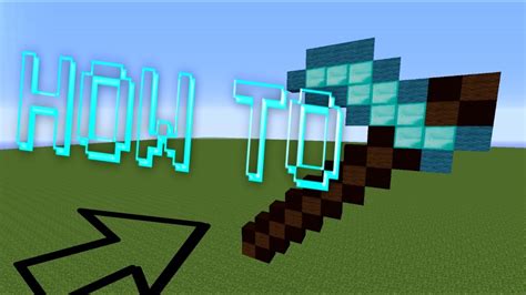 Minecraft How To Make A Diamond Hoe Pixel Art W Killerkev Youtube