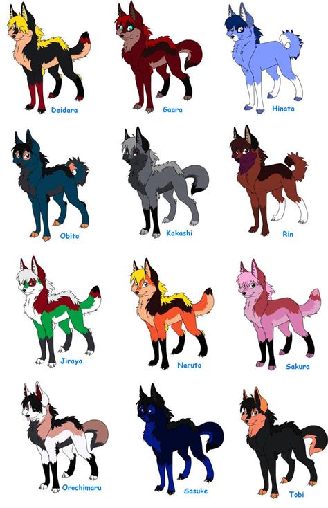 Naruto Wolves By Kaori015 On Deviantart