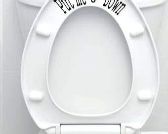 Put Me Down Good Job Set Bathroom Toilet Seat Cover Sticker Etsy