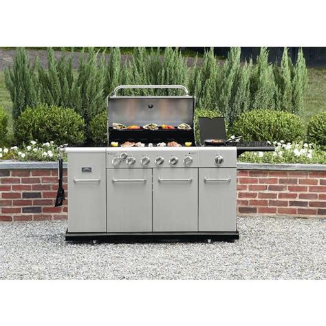 Kenmore Pg 40613sol 6 Burner Stainless Steel Front Gas Grill With