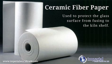 Ceramic Fiber Paper Used To Protect The Glass Surface From Fusing To