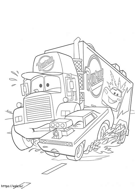 Disney Cars Coloring Page