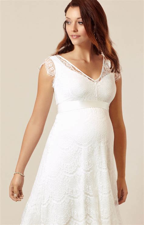 This white maxi dress maternity arrived earlier than scheduled and was perfect. Kristin Maternity Wedding Dress Ivory White - Maternity ...