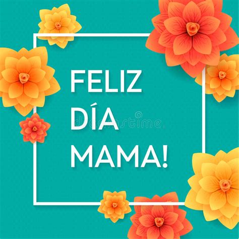 tarjeta de felicitación española feliz del día de madres flores color de rosa del rojo