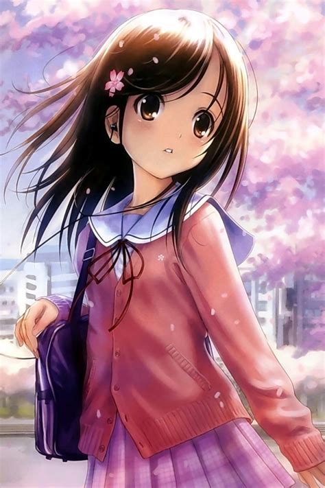Gambar Anime Girl Iphone Wallpaper Wallpapersafari 4 4s Gambar Cute Di Rebanas Rebanas