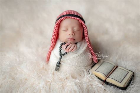 10 Inspirasi Photoshoot Bayi Dengan Tema Islami Baby Girl Newborn
