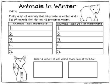 Winter has definitely arrived in my neighborhood! Winter Writing First Grade | First grade science, Kids ...