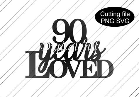 Download 90 years loved cake topper svg. 90th birthday svg file. Cake | Etsy in 2020 | Love cake topper ...