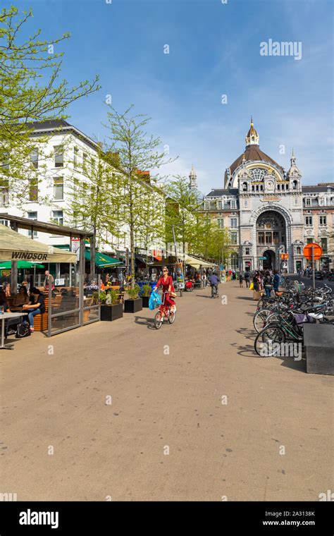Railway Station View In Downtown Antwerp Belgium Stock Photo Alamy