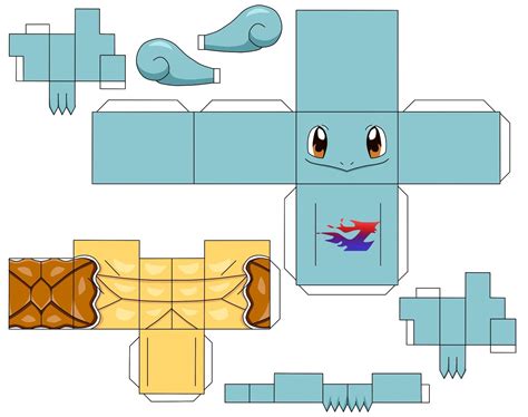 Papercraft Pokemon Squirtle Papercraft Among Us