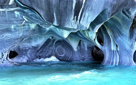 Blue Cave Nature Cave Stones Abstract Hd Wallpaper Wallpaper Flare