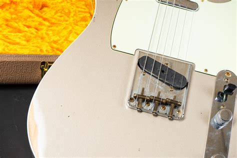 Fender Custom Shop 1960 Telecaster Custom Relic Sfa Shoreline Gold Guitarpoint