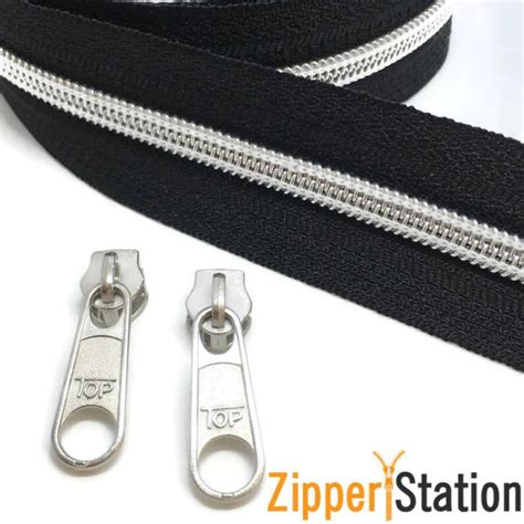 Nylon Coil Continuous Zip Chain No 5 Weight Upholstery N5 Etsy Uk