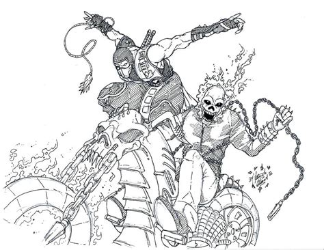 Free printable mortal kombat coloring pages scorpion. Mortal Kombat Coloring Pages at GetDrawings | Free download