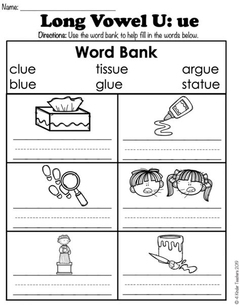 Long U Worksheets And Activities No Prep Long Vowels Worksheets
