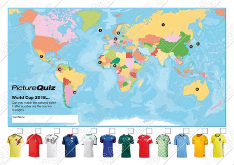 Quiz Number 084 With A World Cup Geography Picture Round
