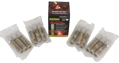 Orion Fire Pit Pro Campfire Starter Mini Flares 12 Pack Orion Camping