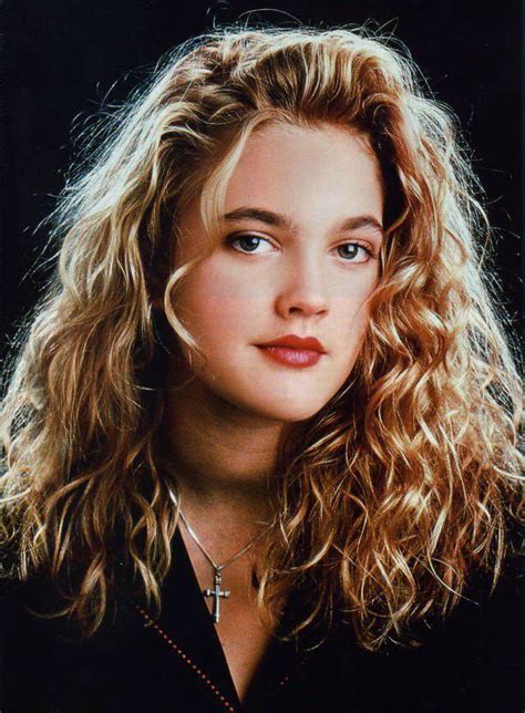 Drew Barrymore 90s Hairstyles Curly Hair Styles 80s Hair