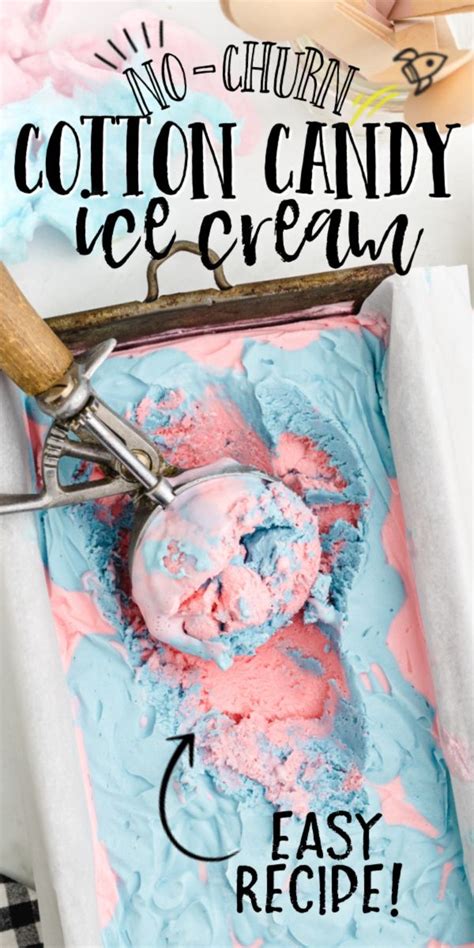 This Easy No Churn Cotton Candy Ice Cream Is The Perfect Summer Treat Homemade No Ch Ice