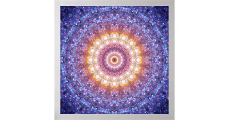 Cosmic Mandala Poster Meditation Poster Zazzle