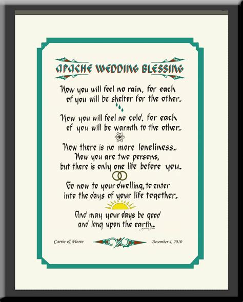 Apache Wedding Blessing Native American Imagesframed Etsy