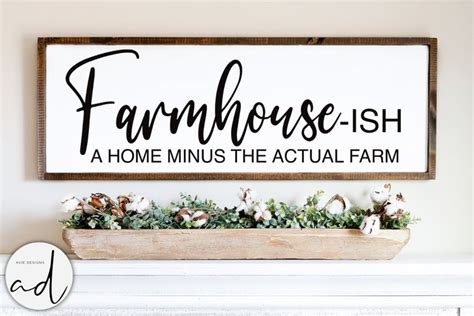 Farmhouse Ish Svg Farmhouse Sign Design 1787697