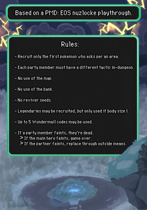 On Borrowed Time Pmdeos Nuzlocke Rules By Wooled On Deviantart