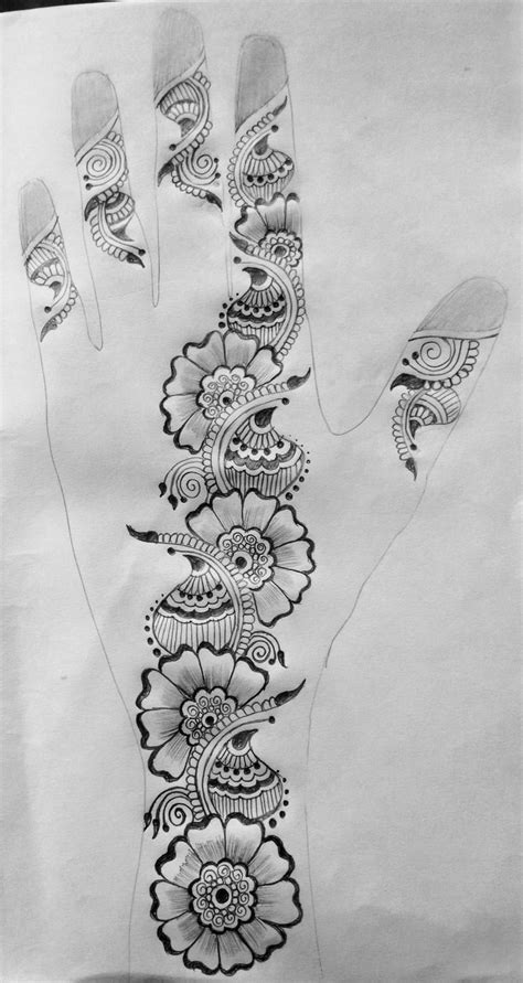 Simple Mehandi Design Pencil Sketch Mehndi Designs Book Full Hand