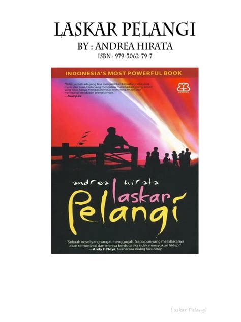Novel Laskar Pelangi Full Bab 1-34 Only 1.6 Mb