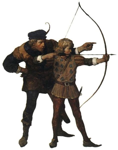 Medieval Archery Illustration Art Et Robin Des Bois