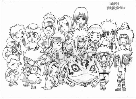 All Naruto Characters Coloring Pages Coloring Pages