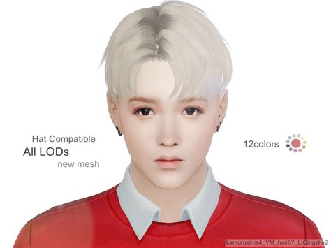 The Sims Resource Liqingzhi 2 Hair 07 Retextured By Loli315